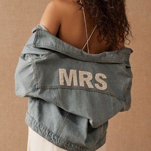 Untamed Petals MRS Denim Jacket